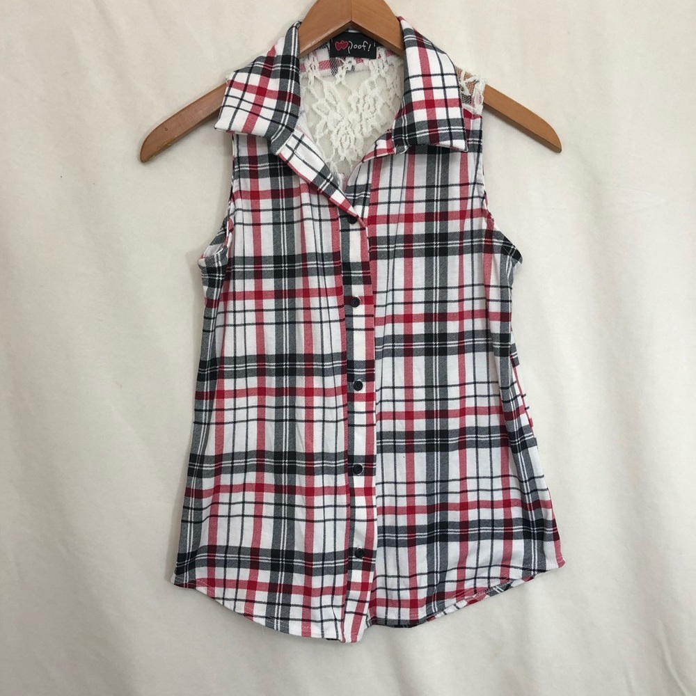 Flannel tank top
